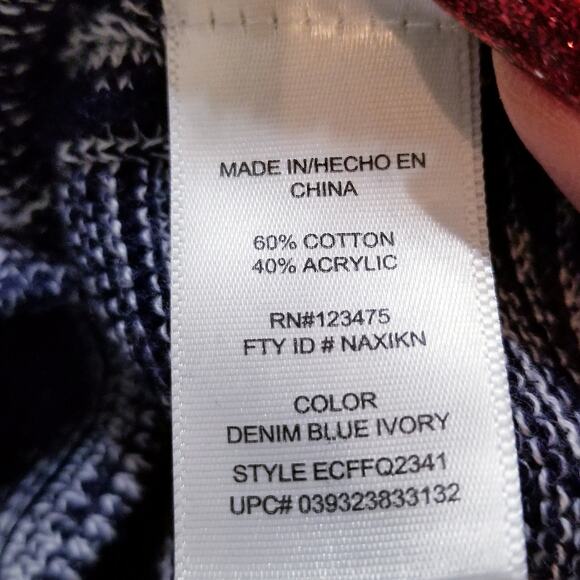 Ellen Tracy Casual Sweater Cotton Blend Pullover Long Sleeve Round Neck Size L - Picture 7 of 8